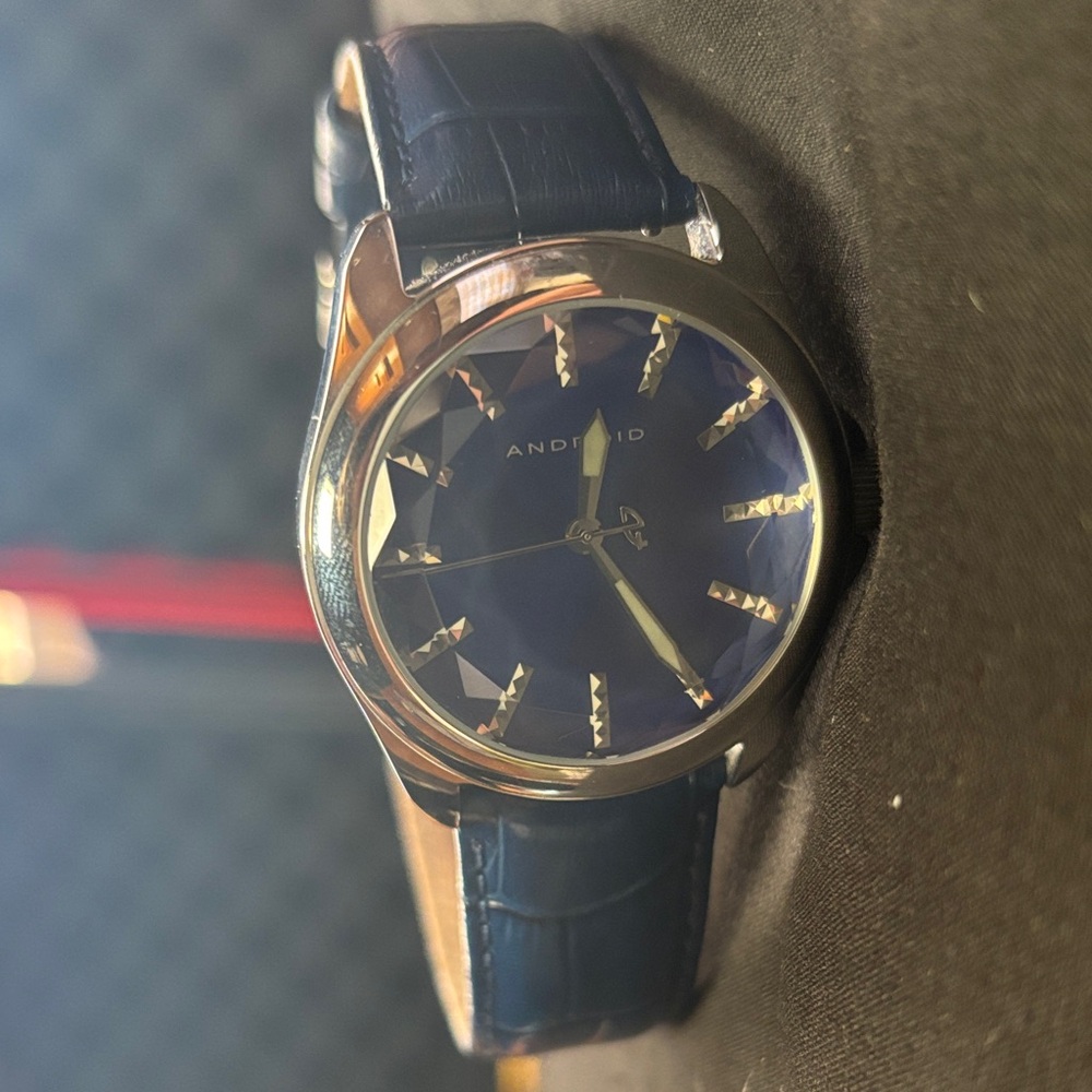 Android USA AD578 – 40mm Quartz Watch, Blue Dial & Stainless Steel Bracelet